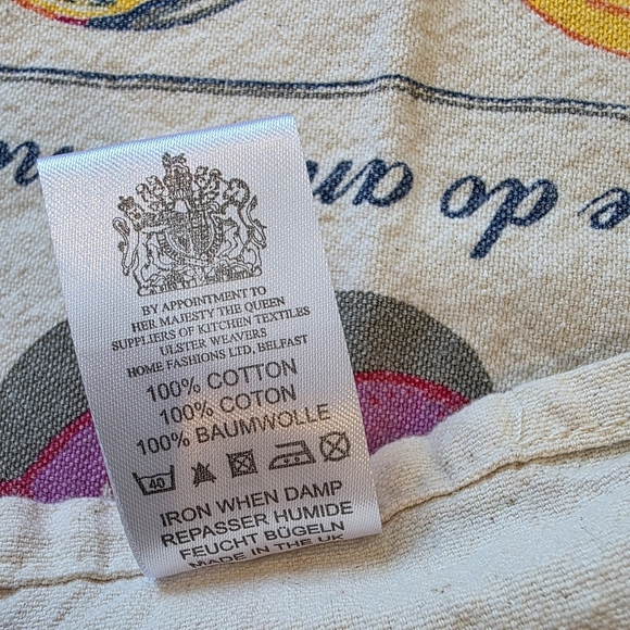 Ulster Weavers Tea Towel Beautiful Buttons Print 100% Cotton Multicolor Rectangl - Picture 5 of 7